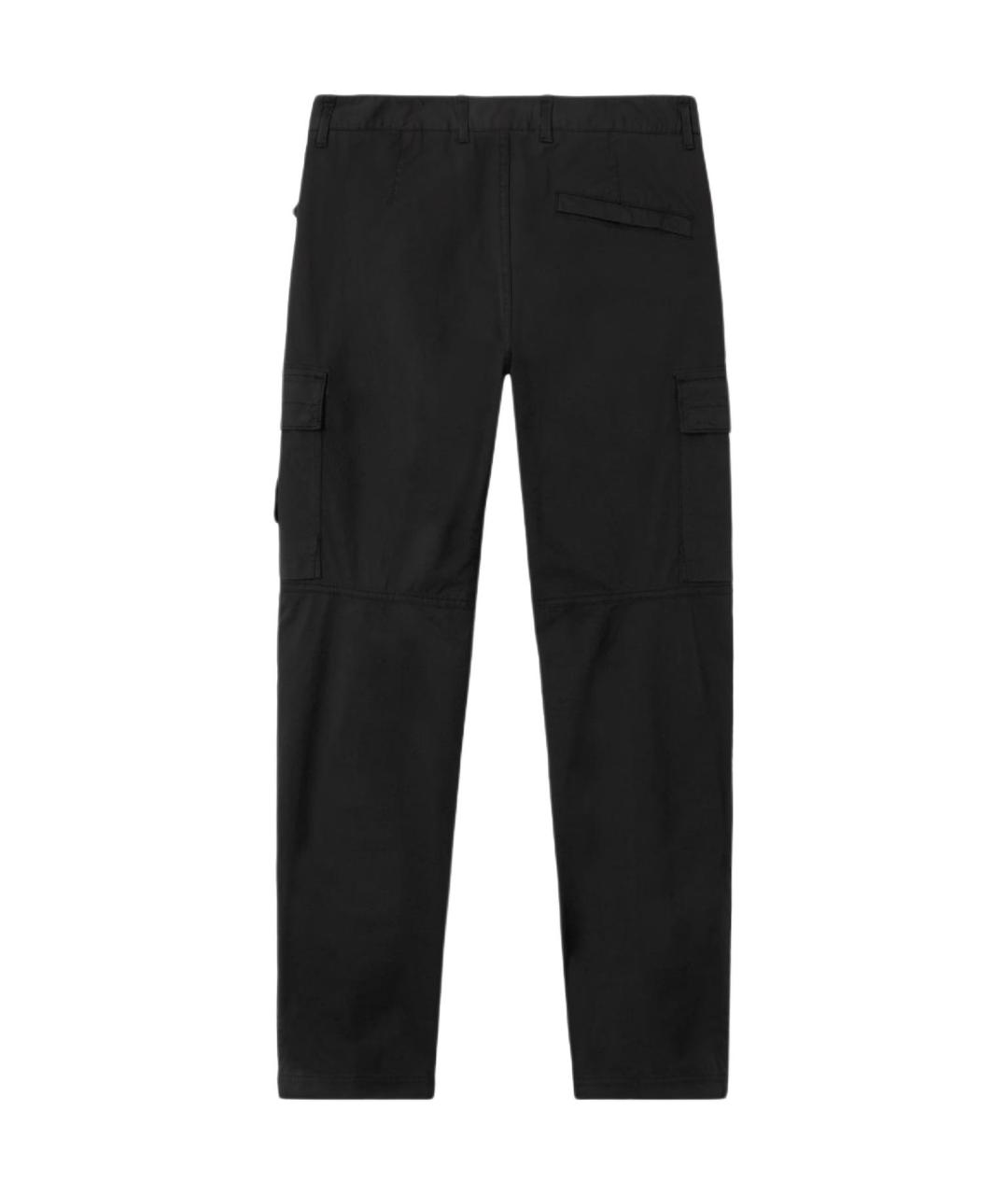 STONE ISLAND Черные брюки чинос, фото 2