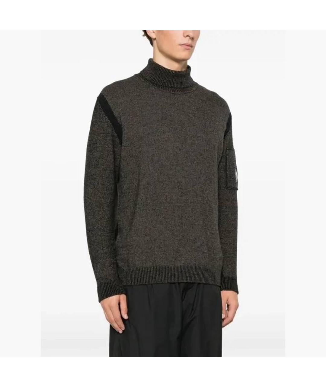 CP COMPANY Антрацитовый шерстяной джемпер / свитер, фото 2