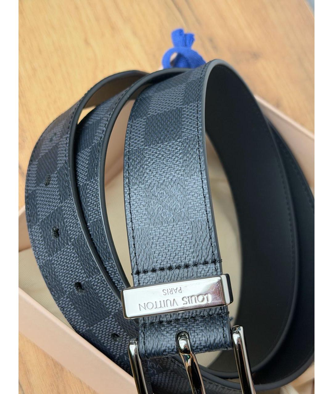 LOUIS VUITTON Черный ремень, фото 2