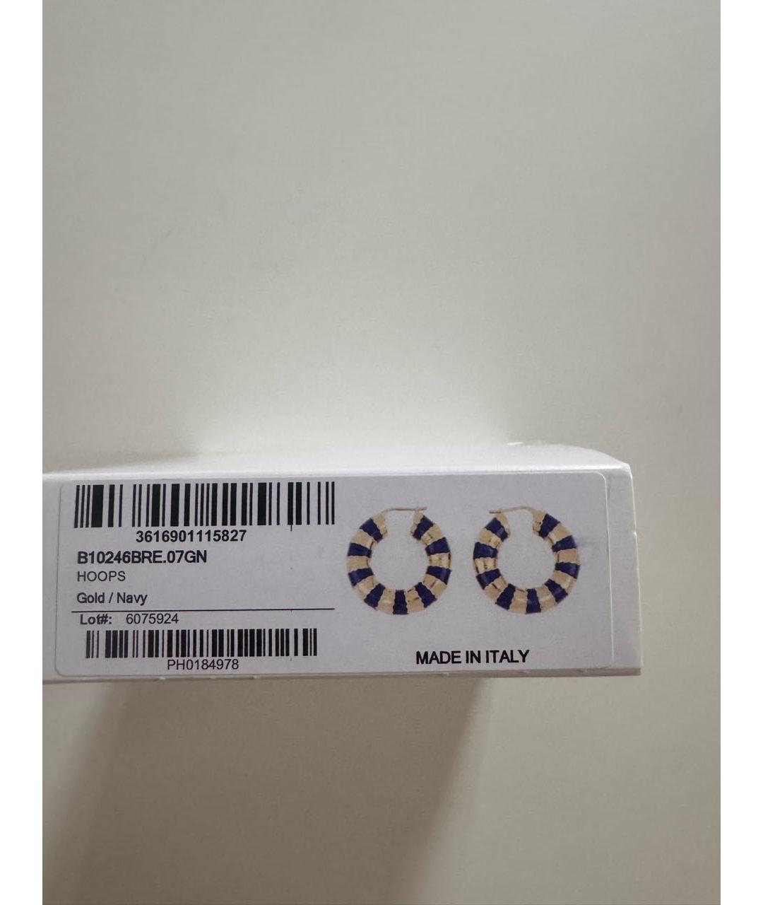 CELINE Золотые латунные серьги, фото 8