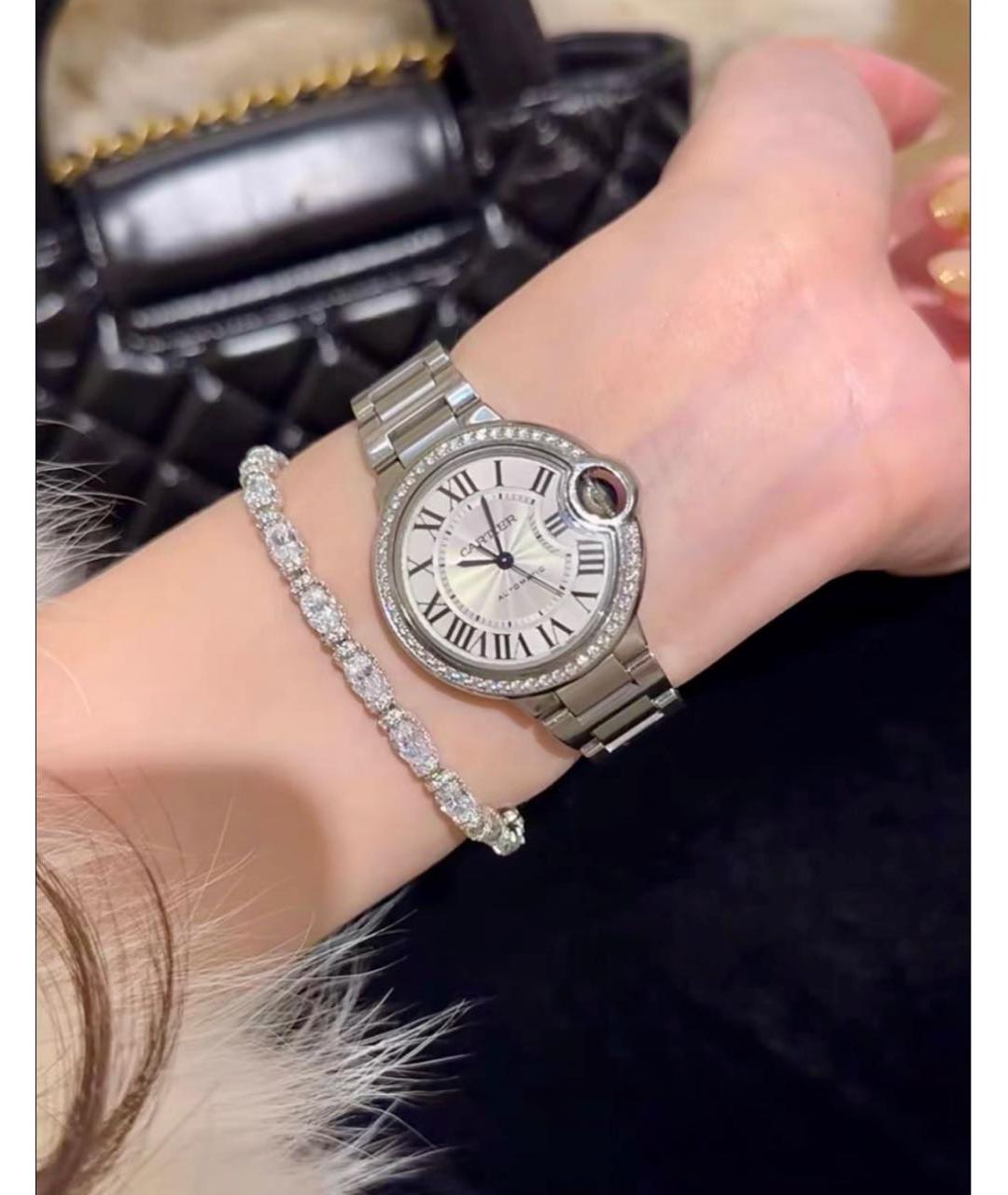 CARTIER Серебряные металлические часы, фото 6