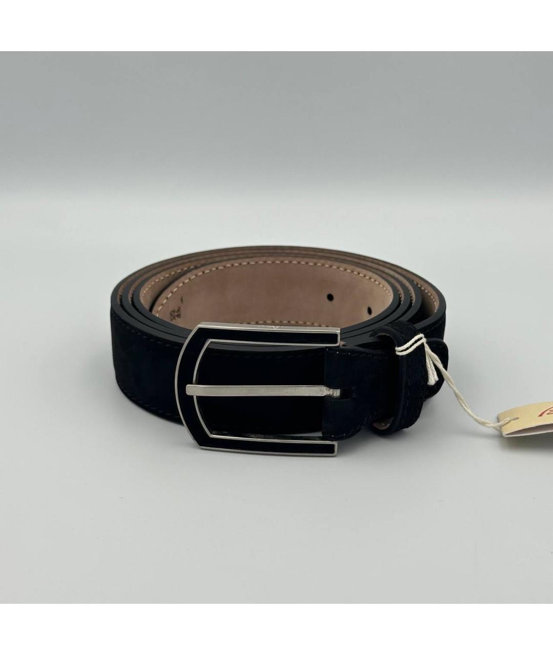 BRIONI Черный кожаный ремень, фото 4