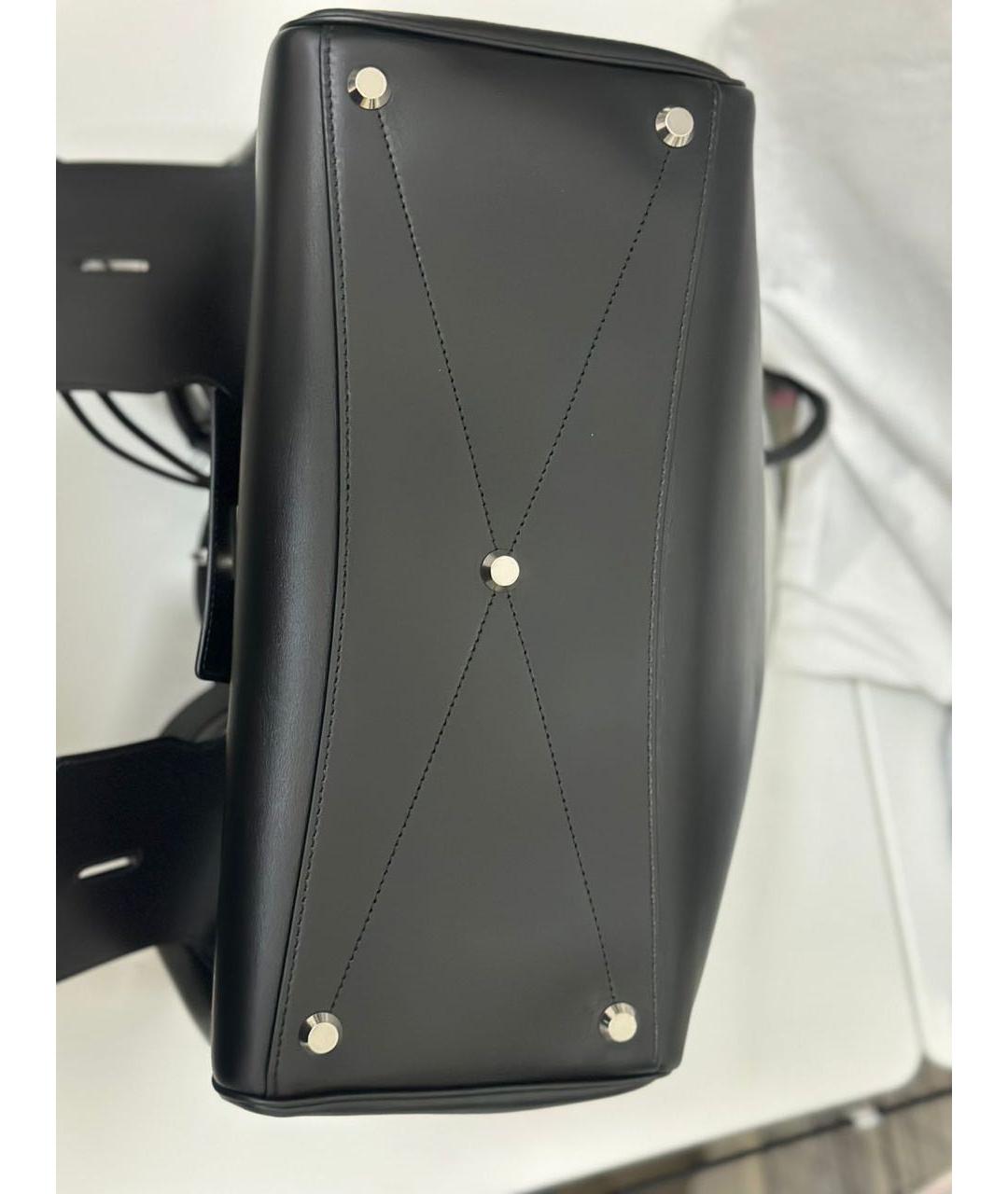 BALENCIAGA Черная кожаная сумка с короткими ручками, фото 6