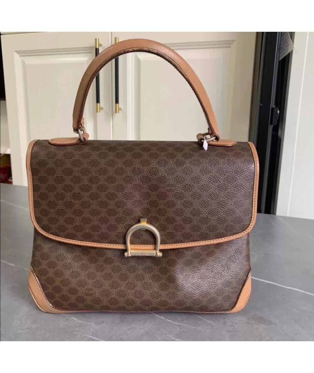 CELINE Коричневая сумка тоут, фото 9
