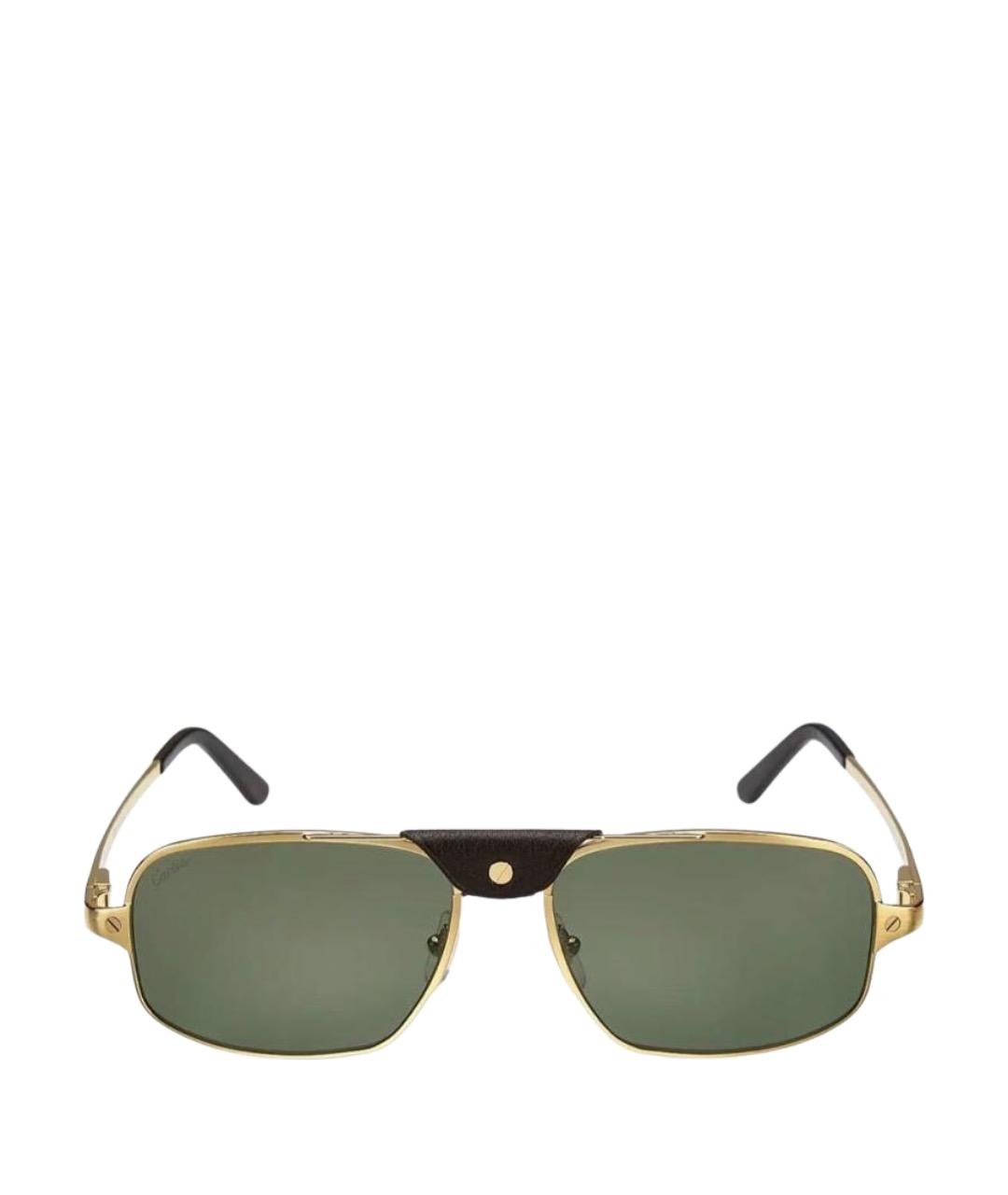 CARTIER Золотые металлические солнцезащитные очки, фото 1