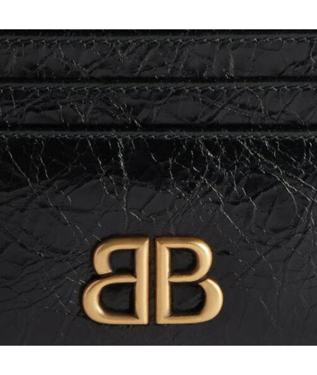 BALENCIAGA Черный кожаный кардхолдер, фото 3