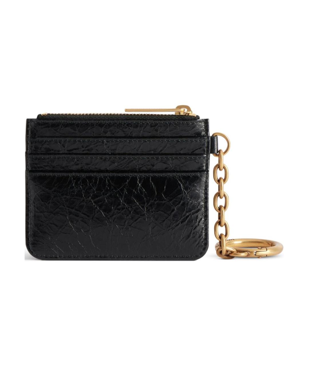 BALENCIAGA Черный кожаный кардхолдер, фото 2