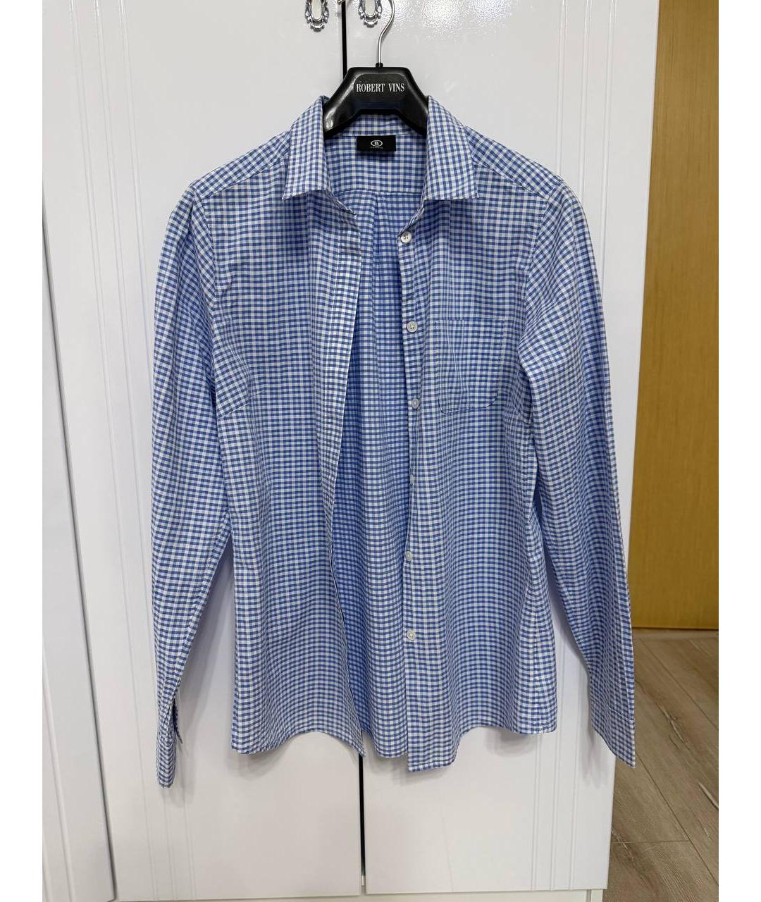 BOGNER Голубая хлопковая рубашка, фото 5