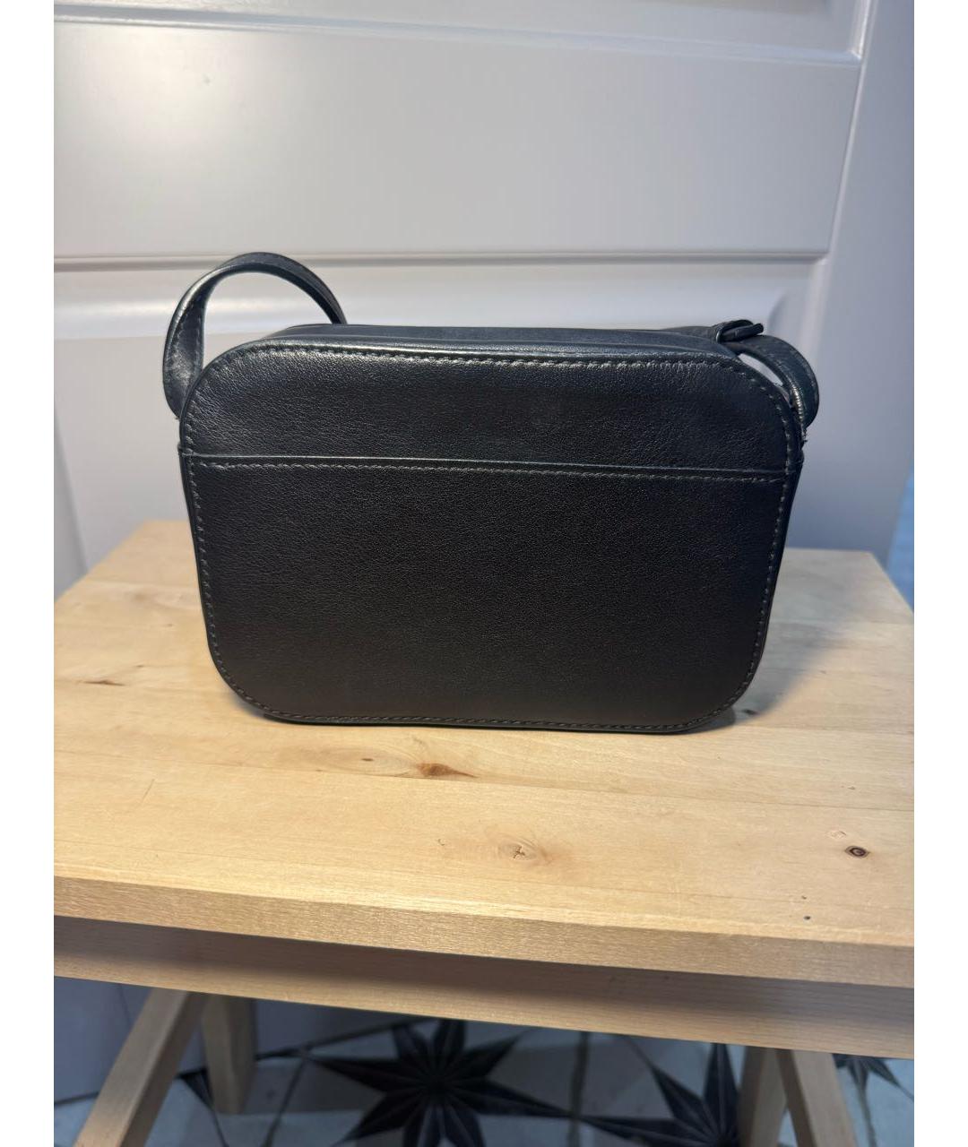 BALENCIAGA Черная кожаная сумка через плечо, фото 3