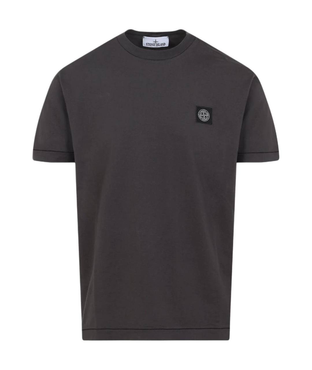 STONE ISLAND Серая футболка, фото 1