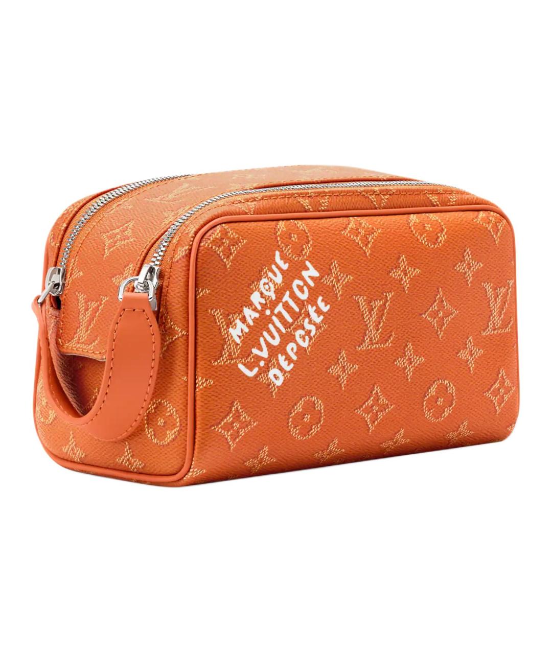 LOUIS VUITTON Оранжевая барсетка, фото 2