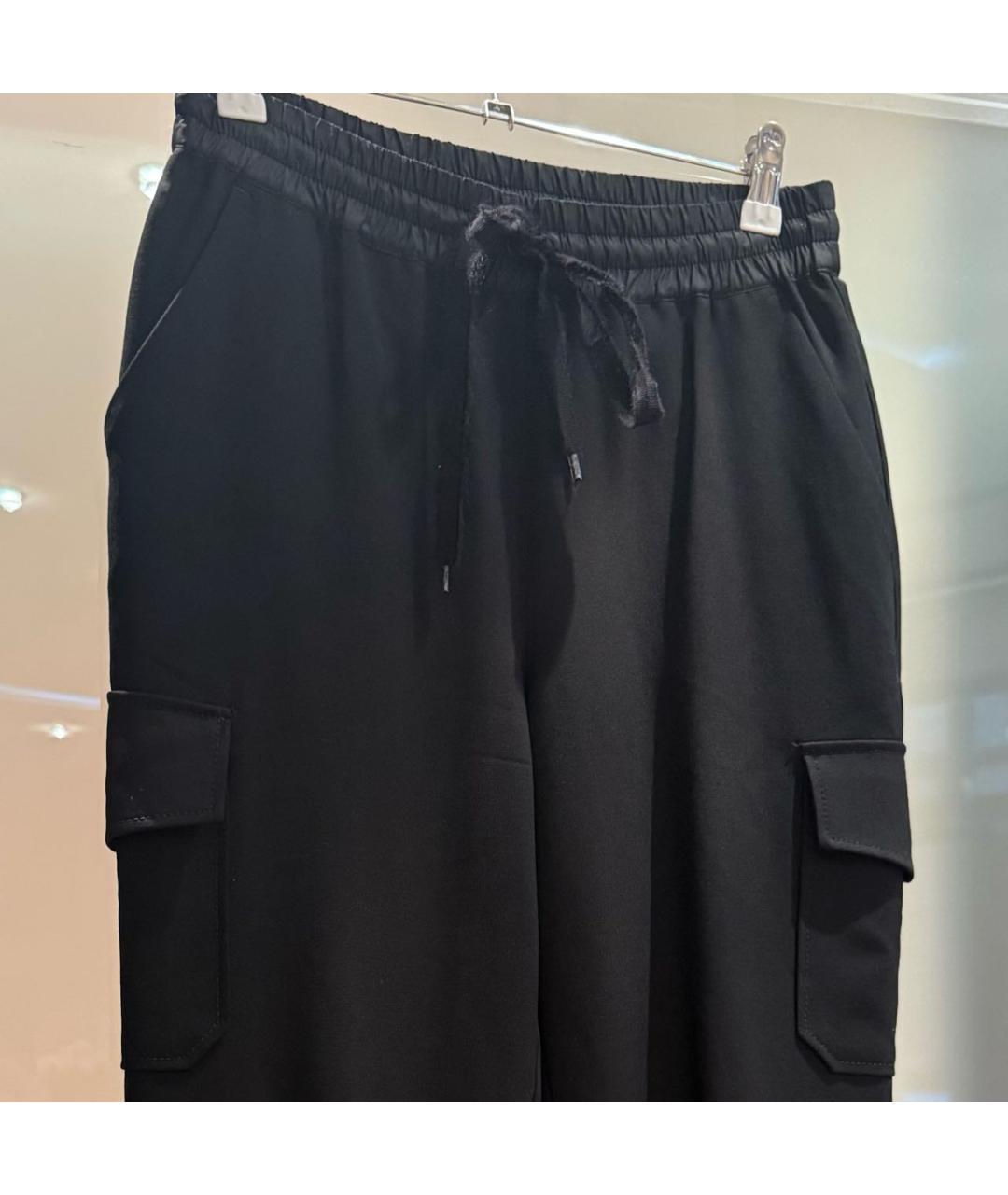 P.A.R.O.S.H. Черные брюки широкие, фото 5