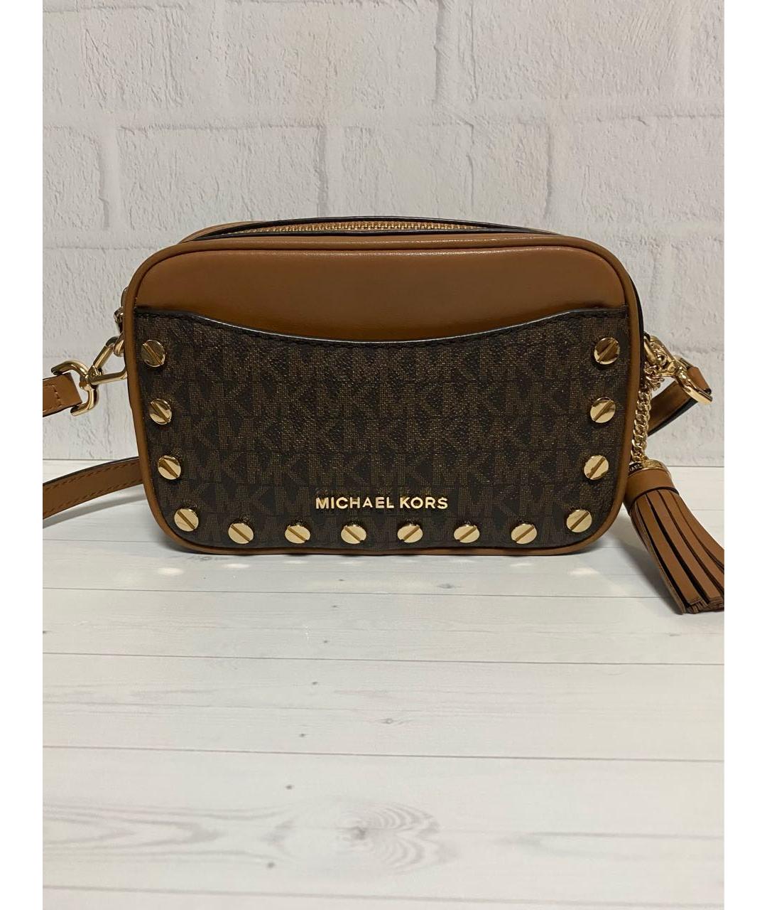 MICHAEL KORS Коричневая сумка через плечо, фото 9