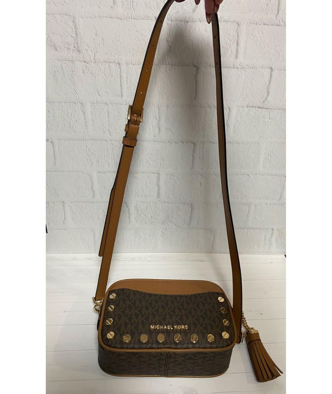 MICHAEL KORS Коричневая сумка через плечо, фото 2