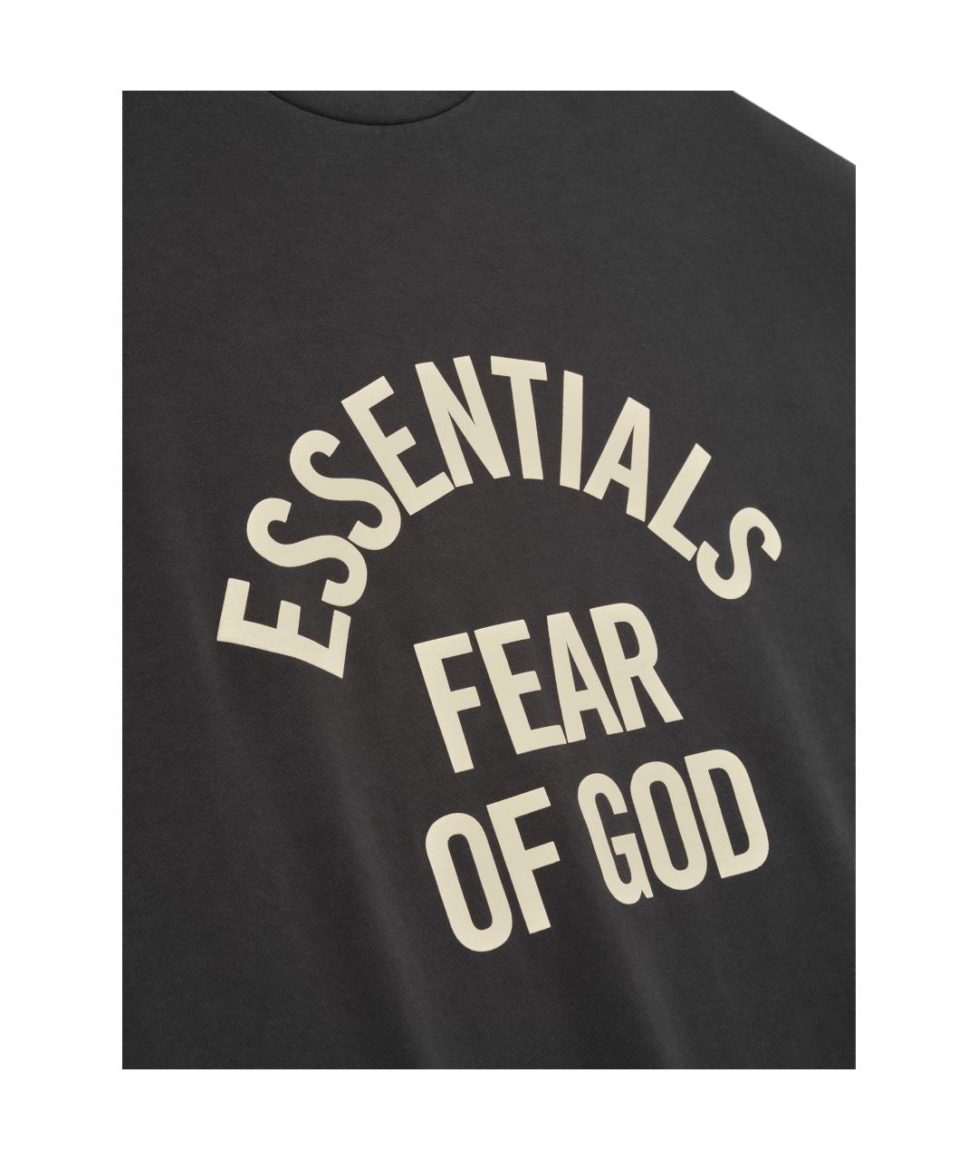 FEAR OF GOD ESSENTIALS Черная футболка, фото 3