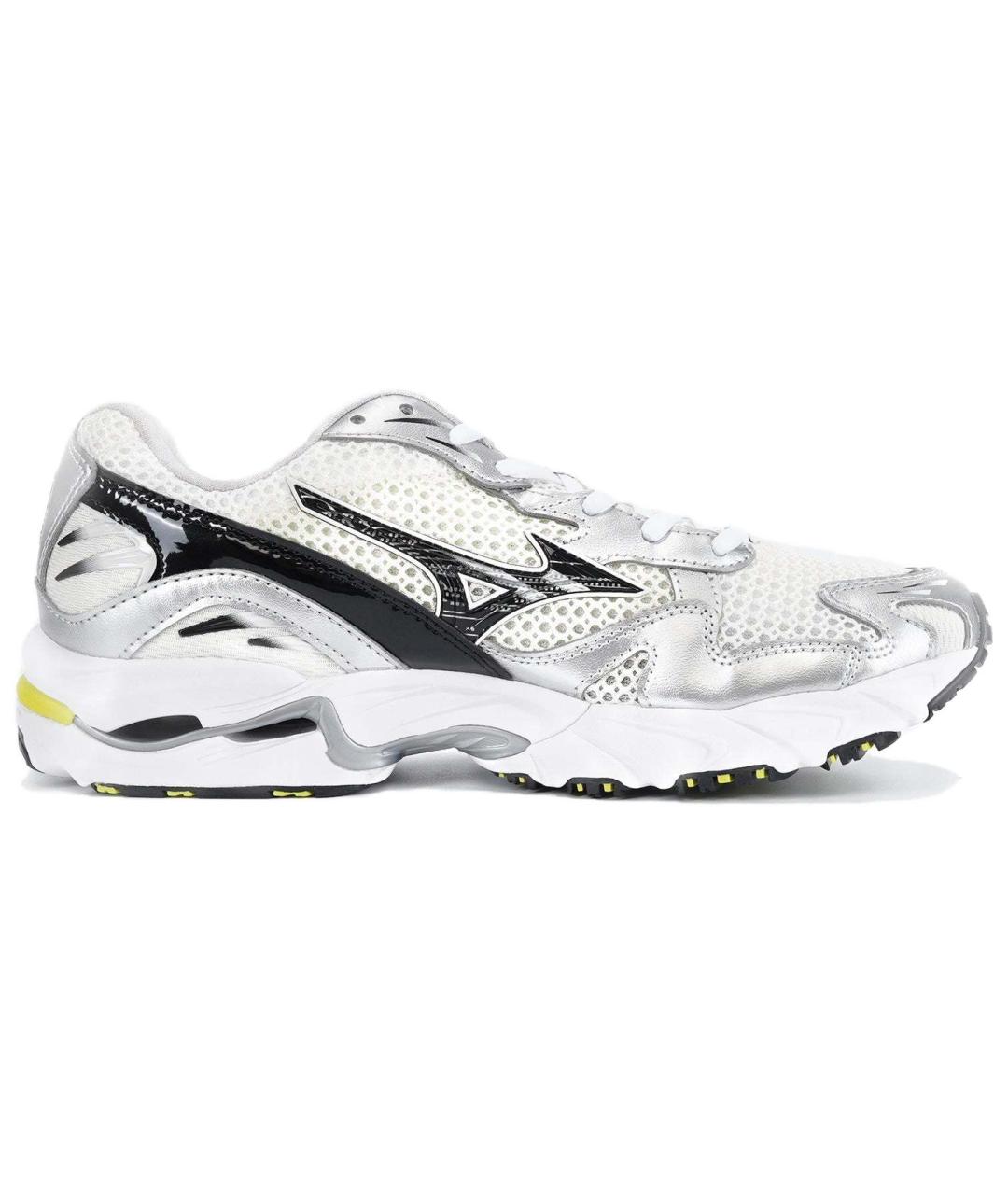 MIZUNO Серебряные кожаные кроссовки, фото 1
