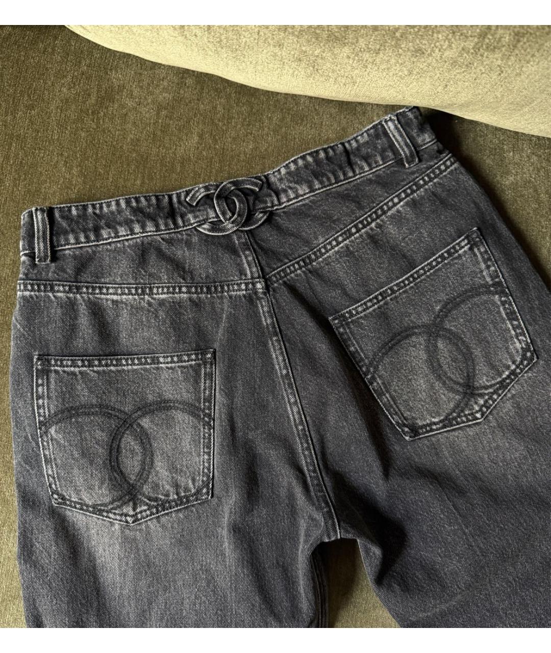 CHANEL Черные прямые джинсы, фото 2