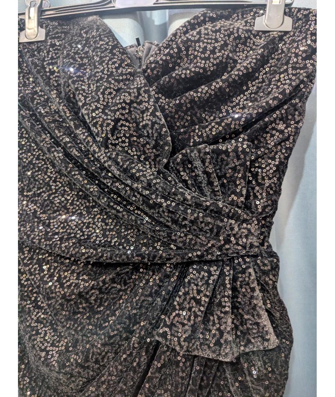 SAINT LAURENT Черное шелковое коктейльное платье, фото 4