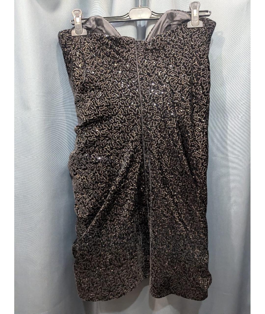 SAINT LAURENT Черное шелковое коктейльное платье, фото 6