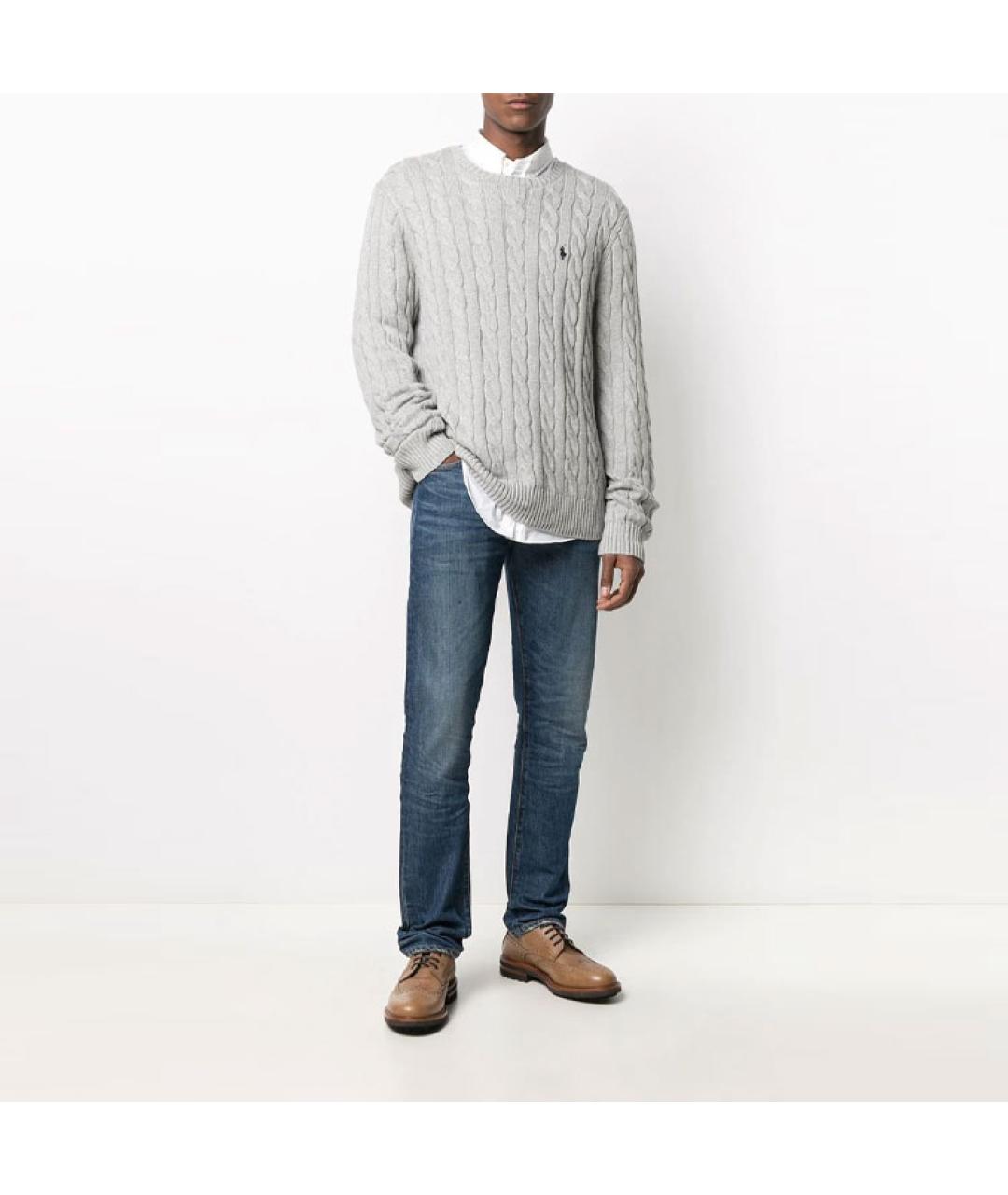 POLO RALPH LAUREN Серый джемпер / свитер, фото 4