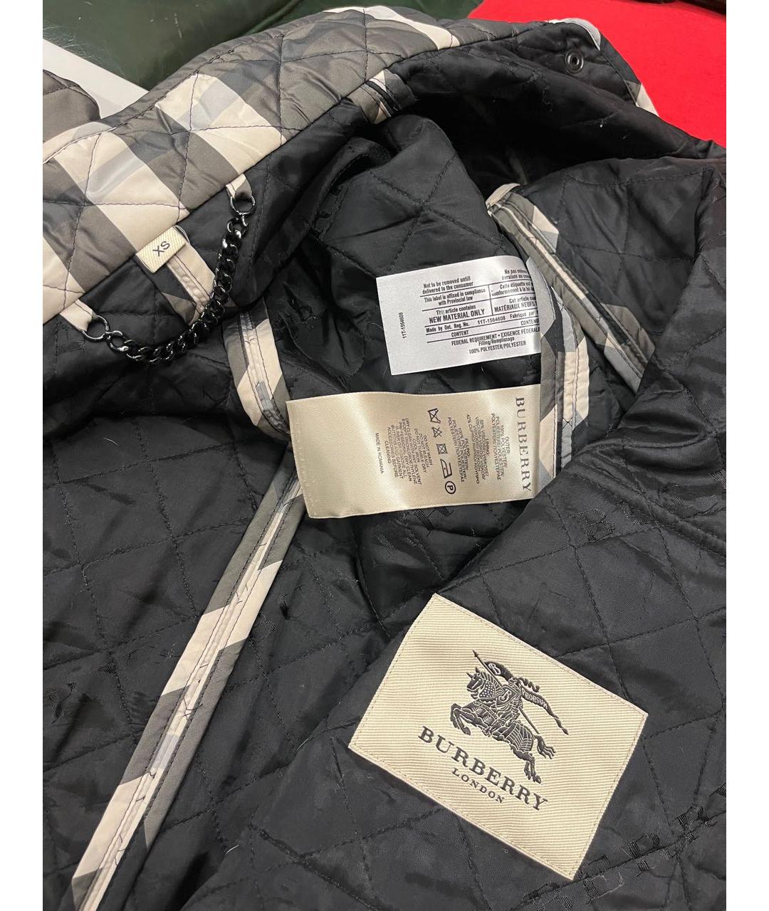 BURBERRY Черная куртка, фото 4