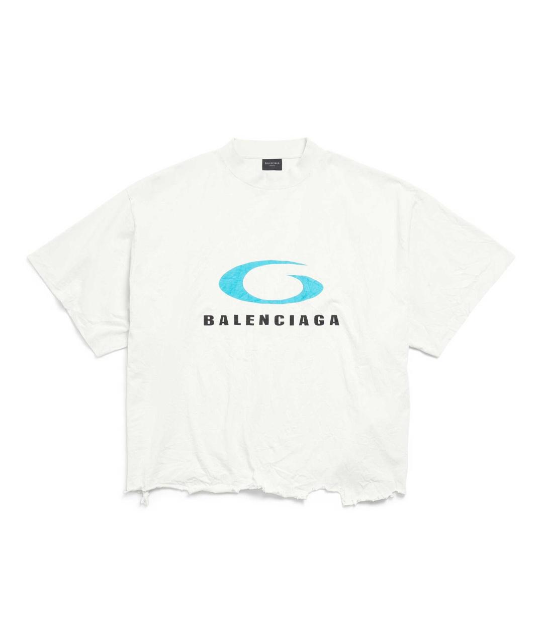 BALENCIAGA Белая футболка, фото 1