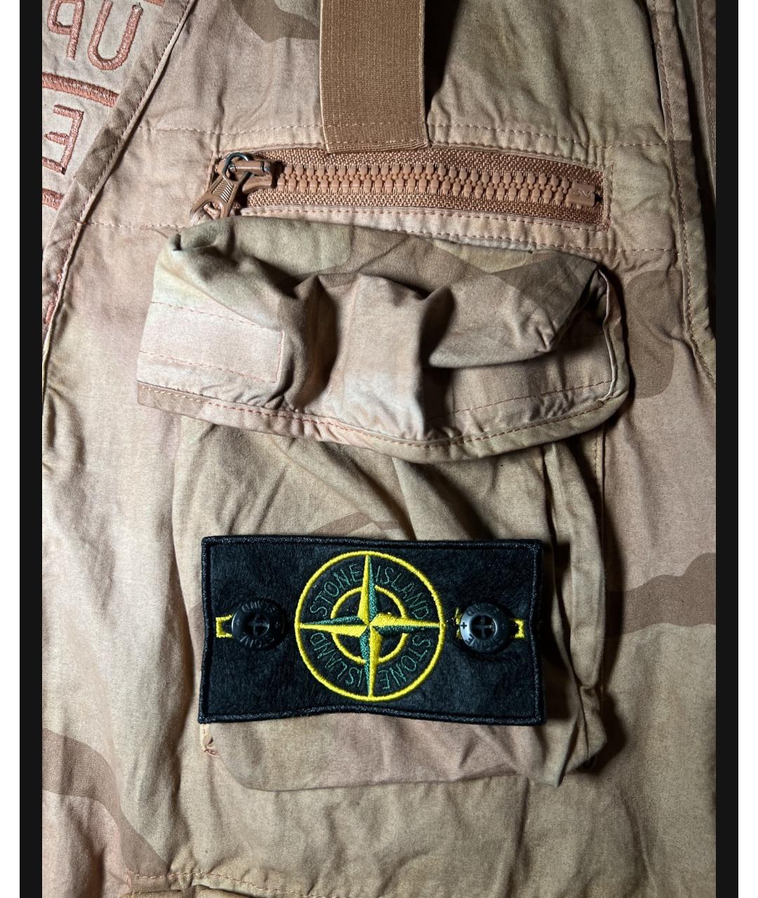 STONE ISLAND Коралловый хлопковый жилет, фото 4