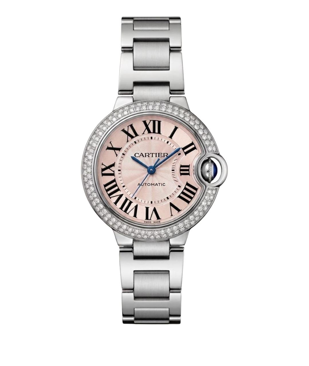 CARTIER Розовые металлические часы, фото 1