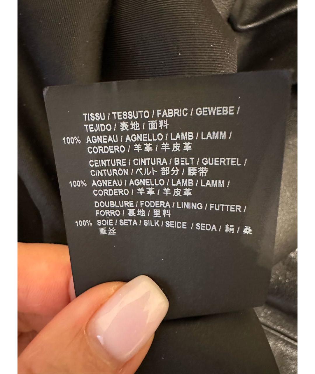 SAINT LAURENT Черные кожаные шорты, фото 6