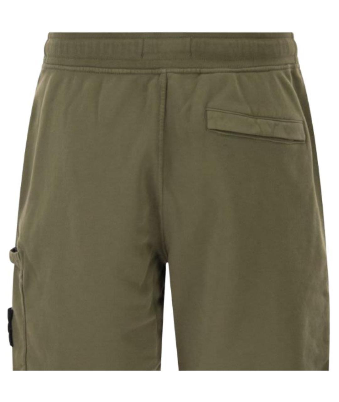 STONE ISLAND Зеленые шорты, фото 5