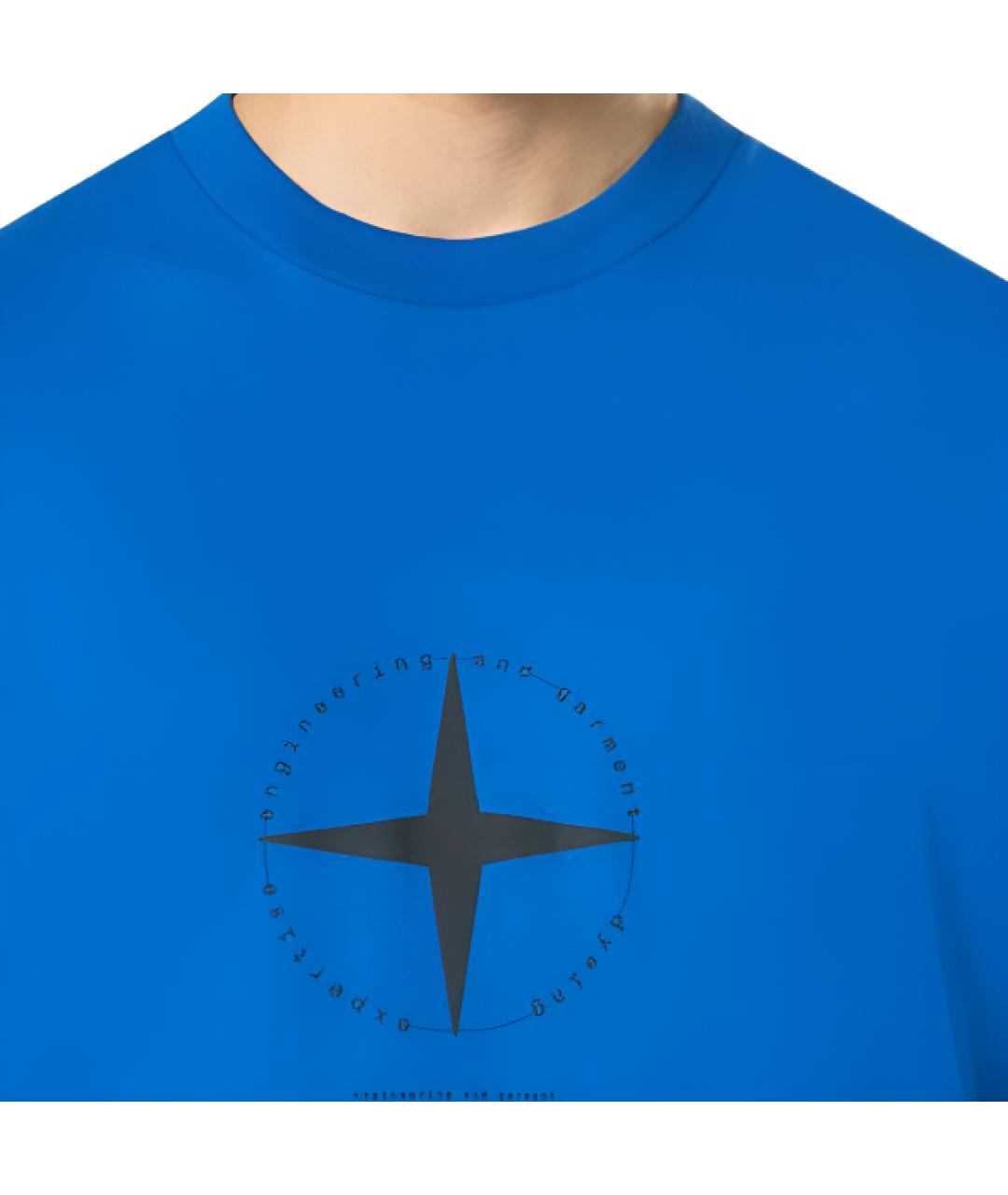 STONE ISLAND Синяя футболка, фото 5