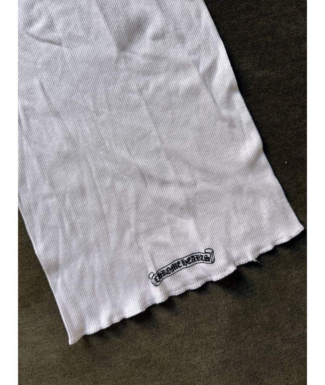 CHROME HEARTS Белая хлопковая майка, фото 3