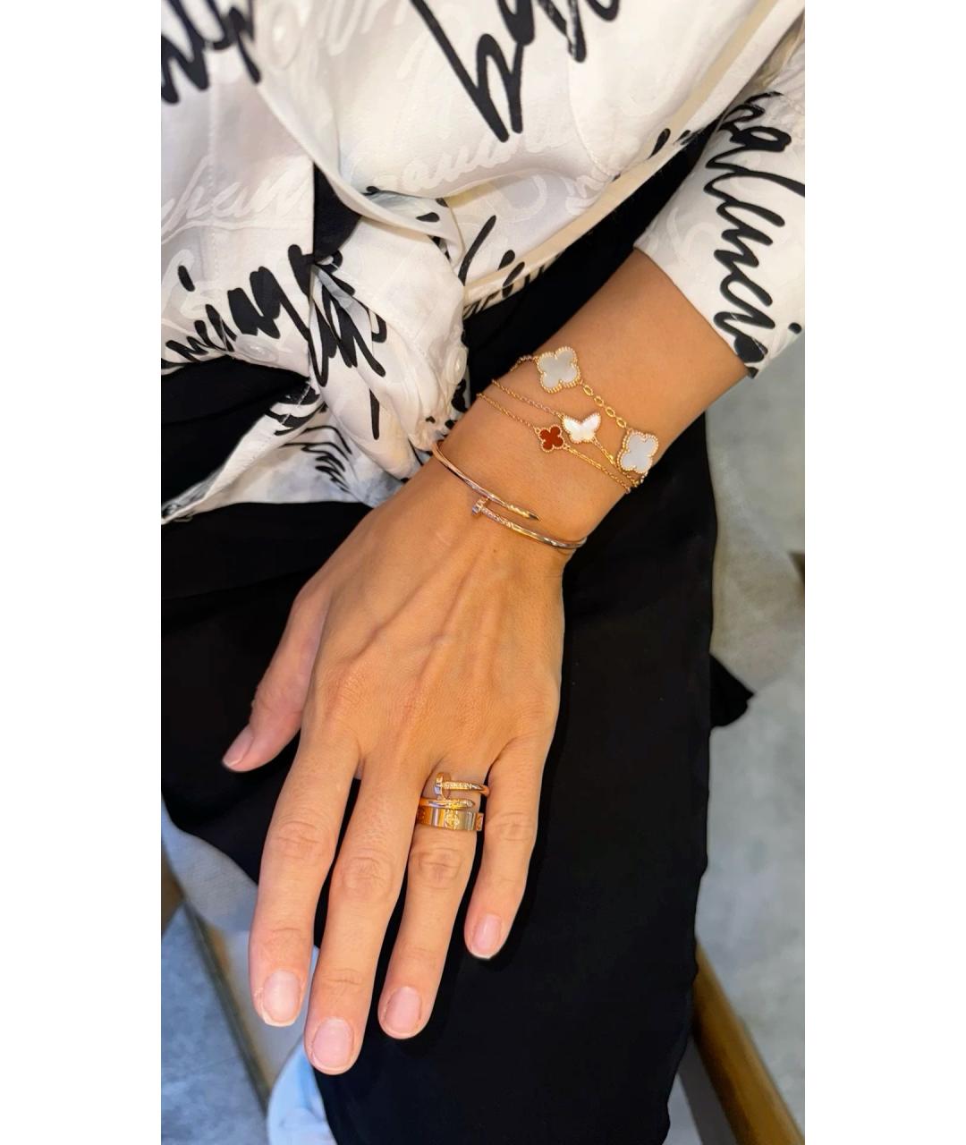 VAN CLEEF & ARPELS Бордовый браслет из желтого золота, фото 3