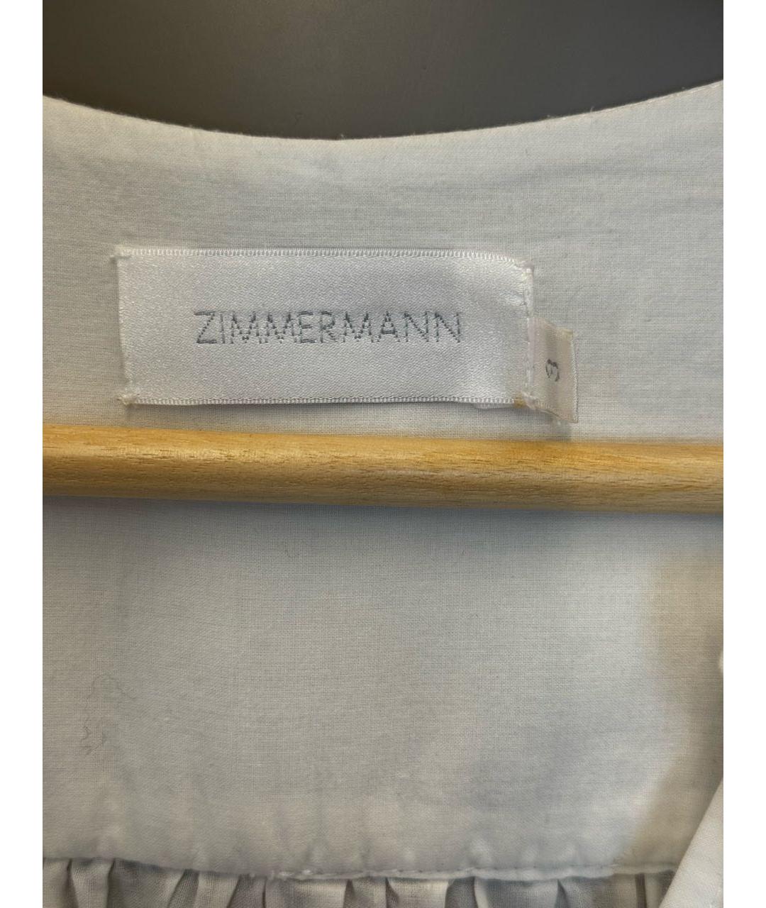 ZIMMERMANN Белое хлопковое повседневное платье, фото 3