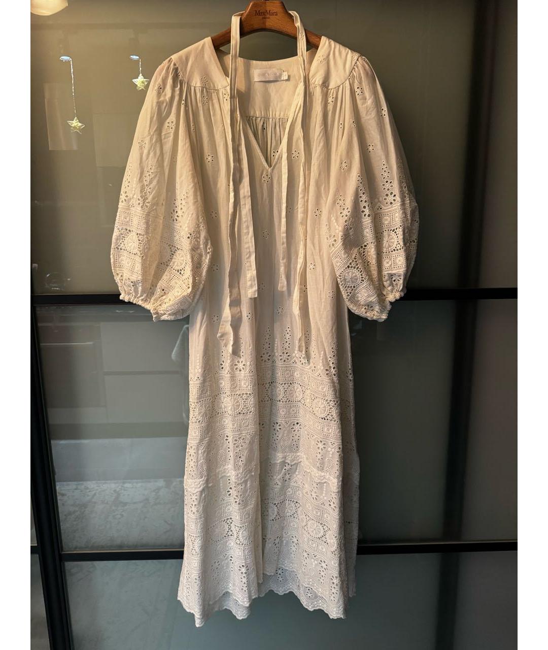 ZIMMERMANN Белое хлопковое повседневное платье, фото 6