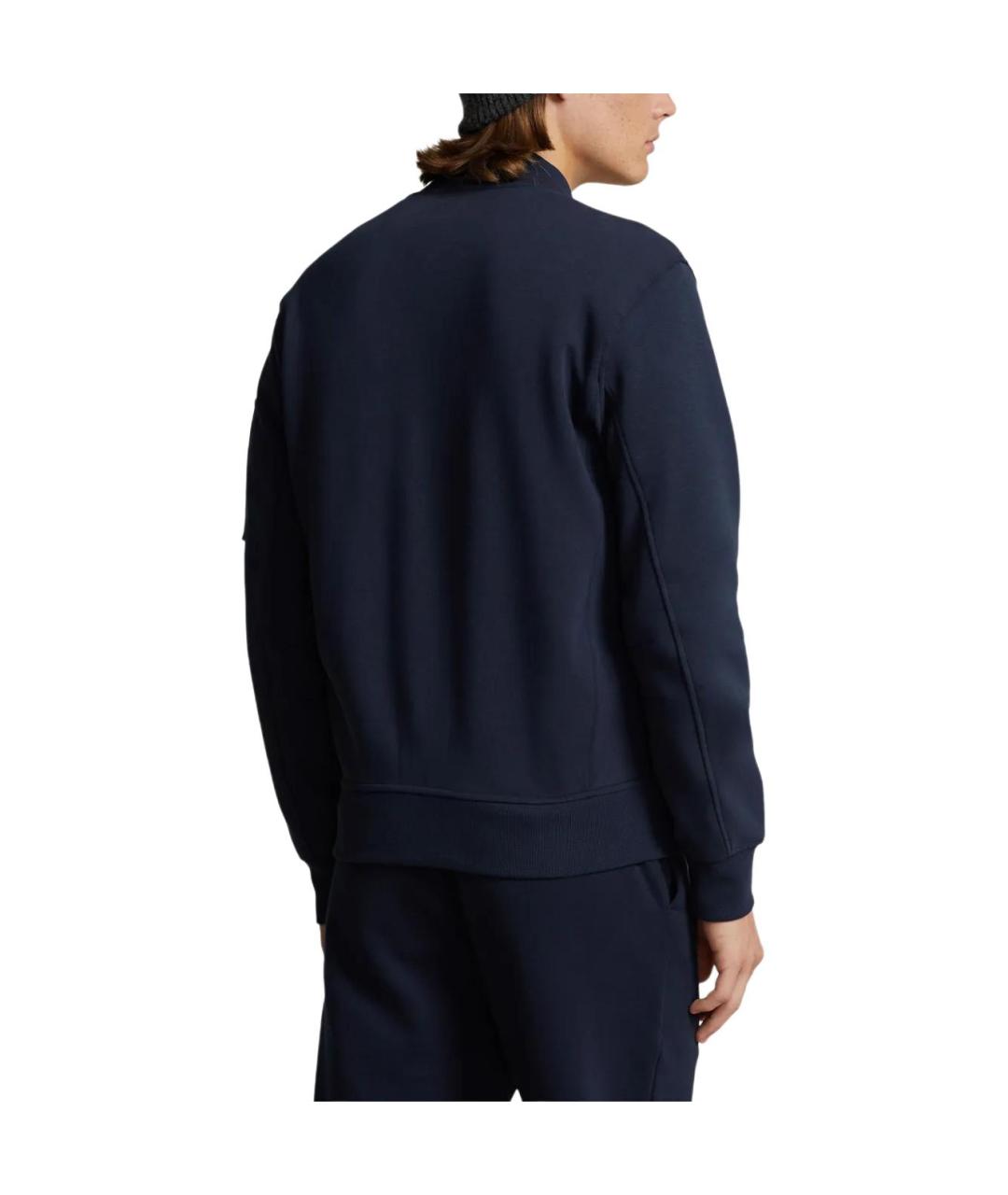 POLO RALPH LAUREN Темно-синяя хлопковая куртка, фото 3