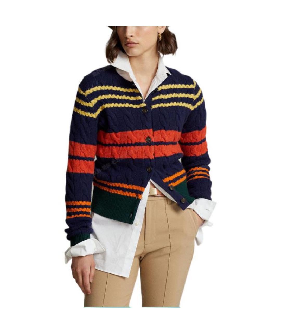 POLO RALPH LAUREN Темно-синий кардиган, фото 4