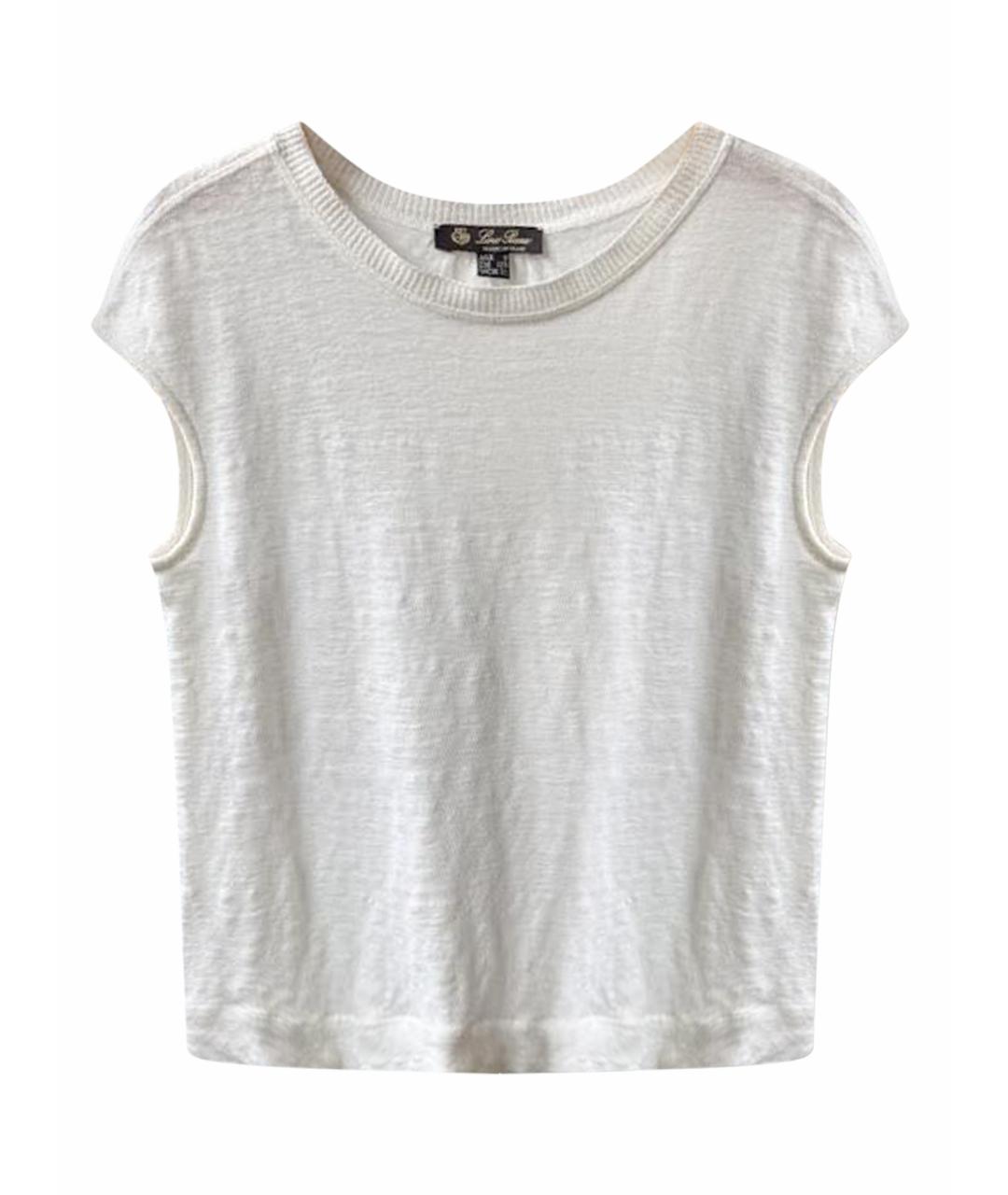 LORO PIANA Белый льняной детская футболка / топ, фото 1