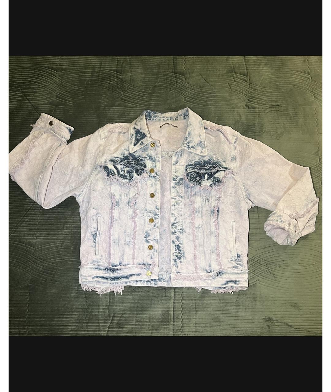 LOUIS VUITTON Голубая деним куртка, фото 2