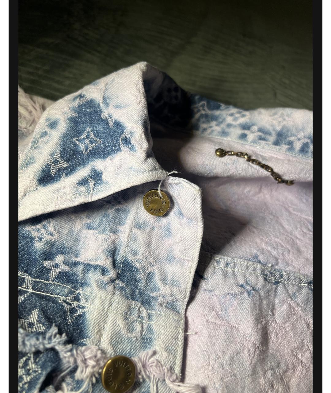 LOUIS VUITTON Голубая деним куртка, фото 9