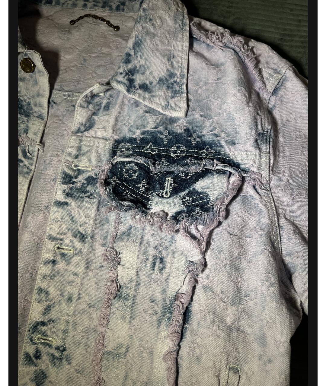 LOUIS VUITTON Голубая деним куртка, фото 4