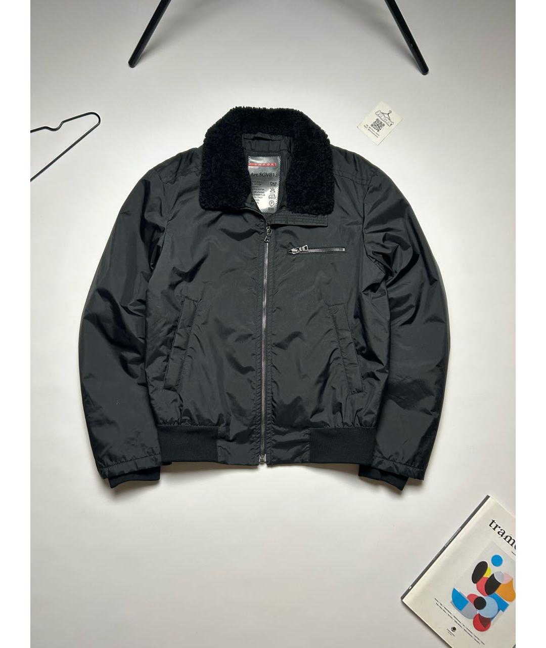 PRADA Черная полиамидовая куртка, фото 5