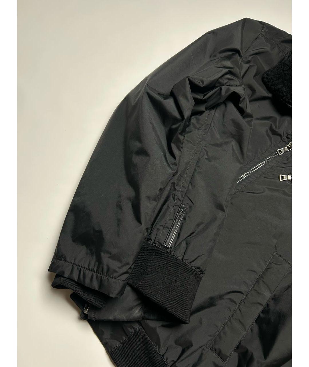 PRADA Черная полиамидовая куртка, фото 4