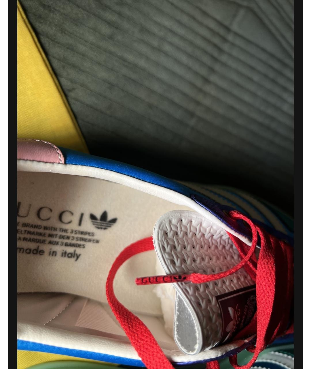 GUCCI Синие низкие кроссовки / кеды, фото 5