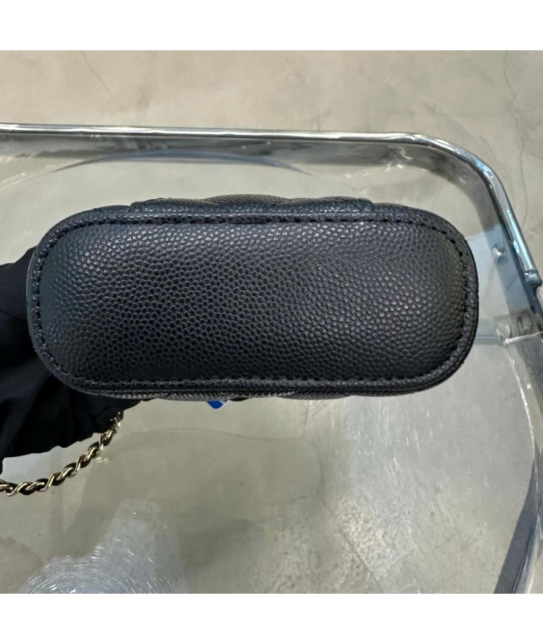 CHANEL Черная кожаная сумка через плечо, фото 4