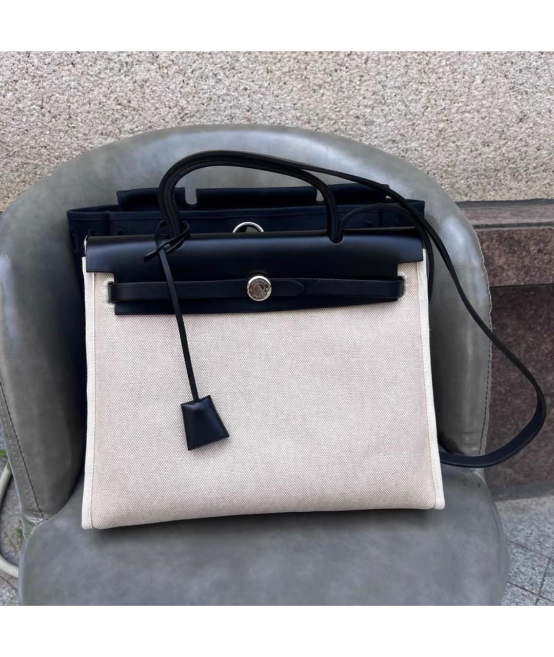 HERMES Тканевая сумка через плечо, фото 7