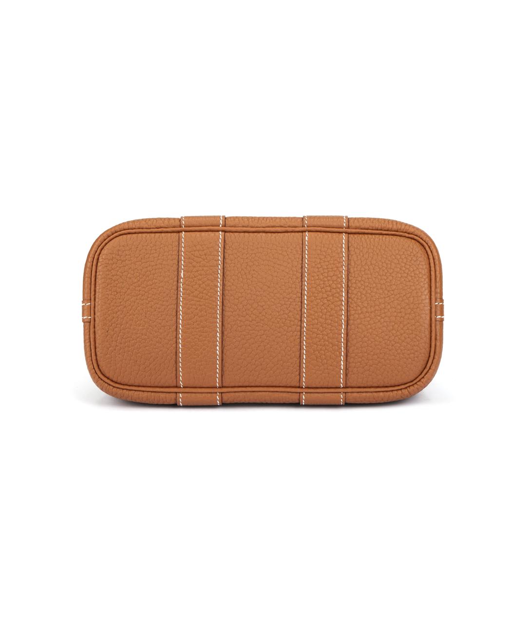 HERMES Коричневая кожаная сумка через плечо, фото 4