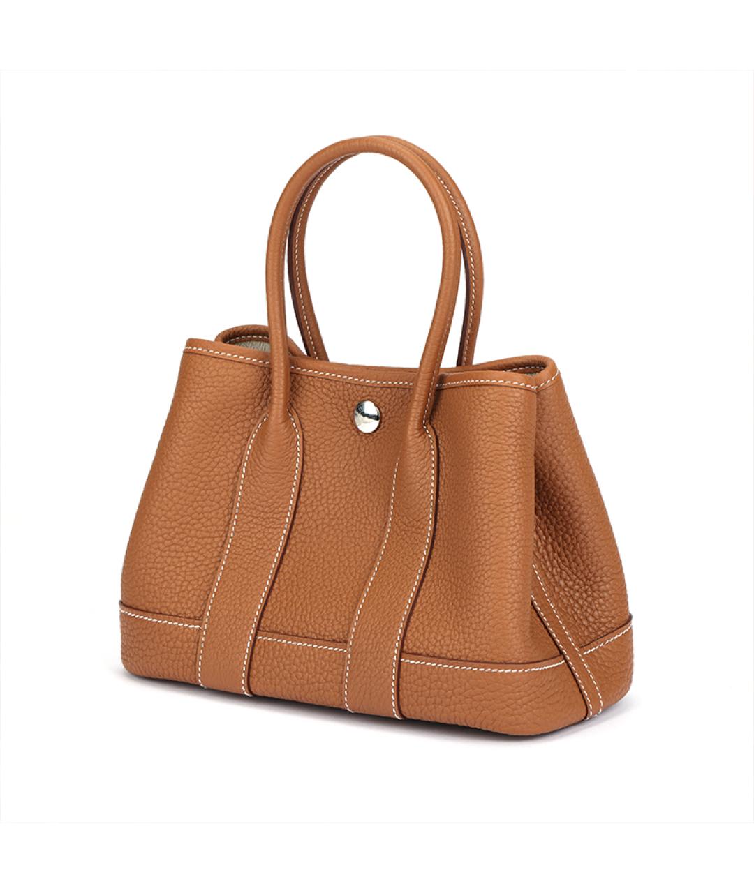 HERMES Коричневая кожаная сумка через плечо, фото 2