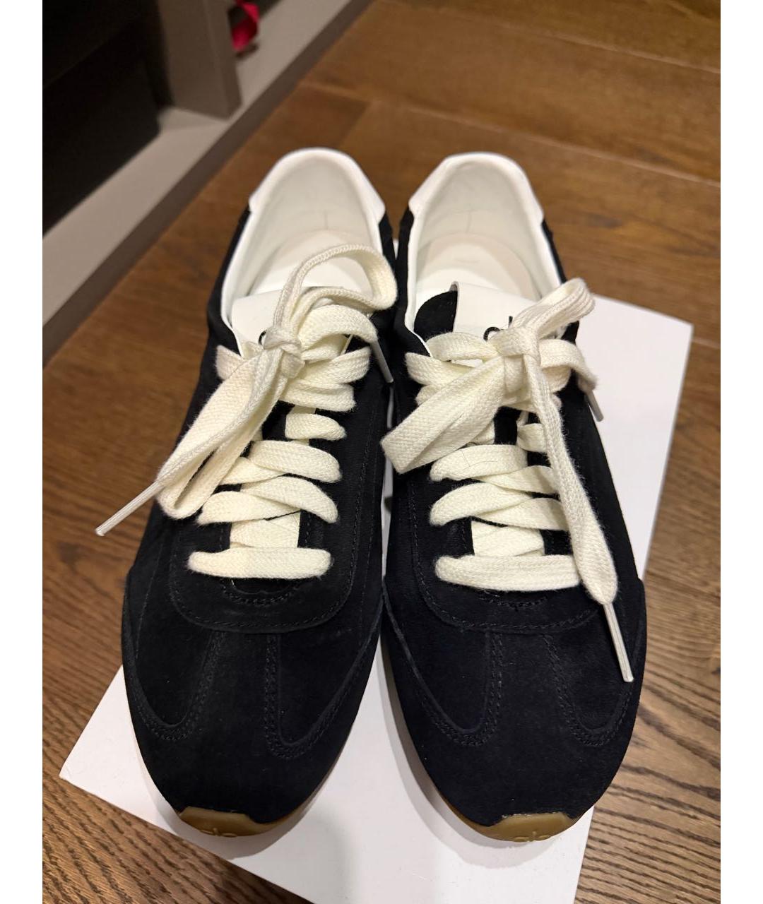 ALO YOGA Черные замшевые кеды, фото 2