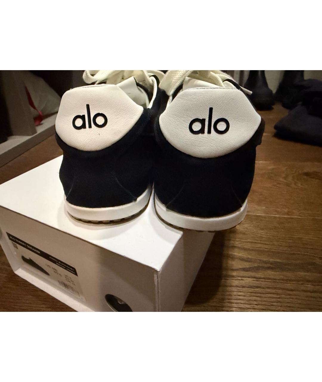 ALO YOGA Черные замшевые кеды, фото 4